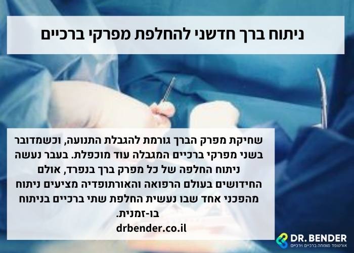 ניתוח ברך חדשני להחלפת מפרקי ברכיים
